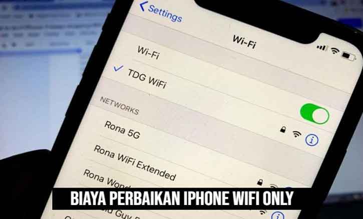 biaya perbaikan iphone wifi only
