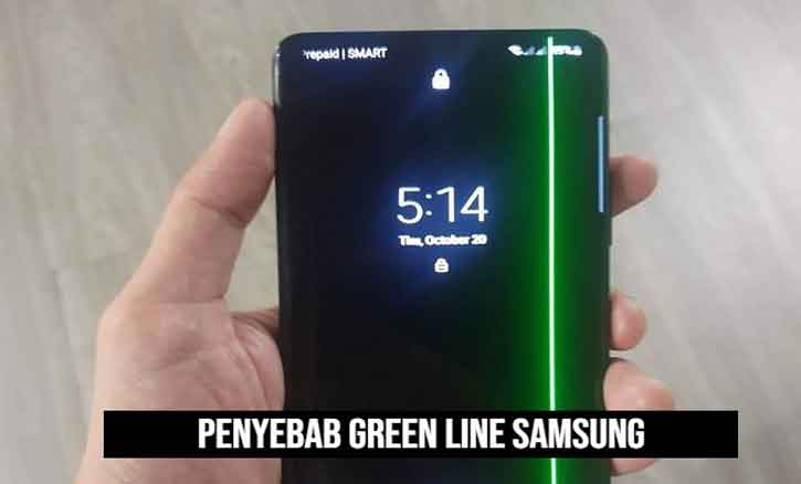 penyebab green line samsung