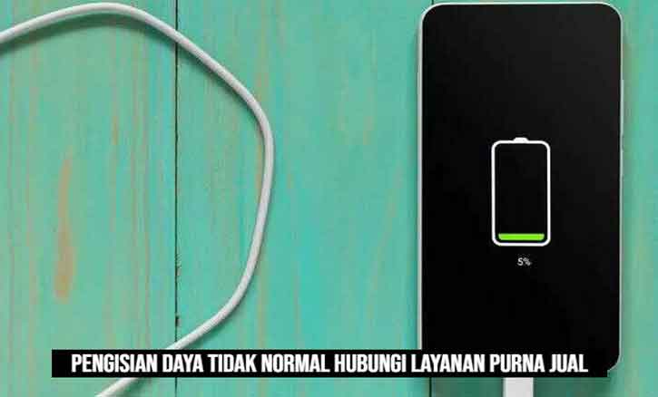 pengisian daya tidak normal hubungi layanan purna jual
