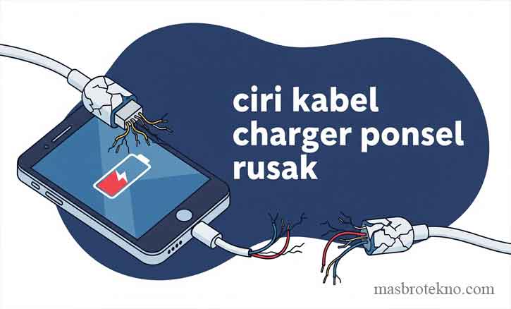 ciri kabel charger rusak