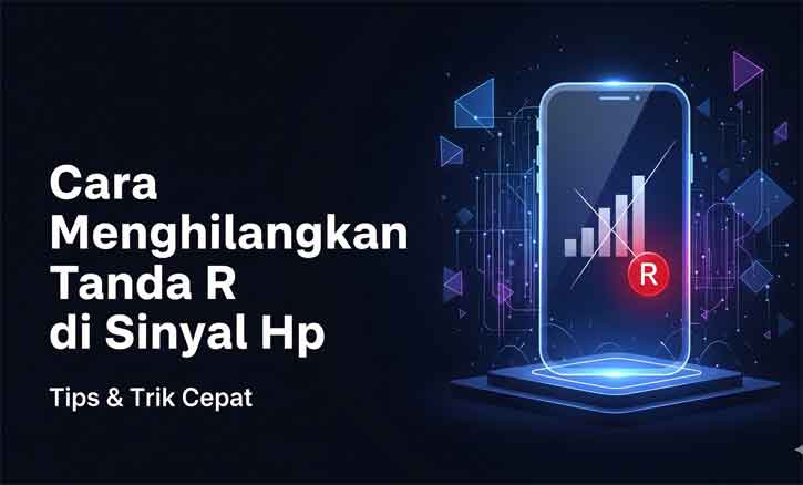 cara menghilangkan tanda r di sinyal hp