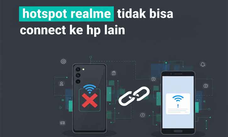 hotspot realme tidak bisa connect ke hp lain