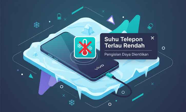 suhu telepon terlalu rendah pengisian daya dihentikan vivo