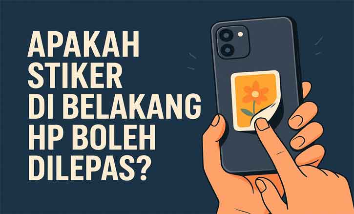 apakah stiker di belakang hp boleh dilepas