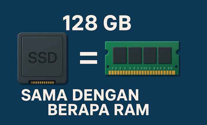 128 gb sama dengan berapa ram