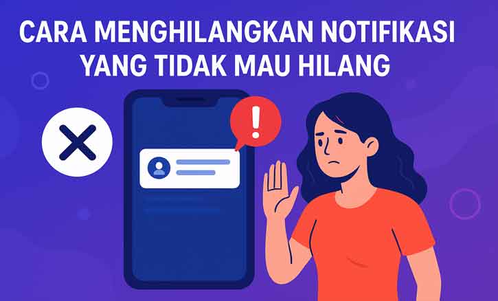cara menghilangkan notifikasi yang tidak mau hilang