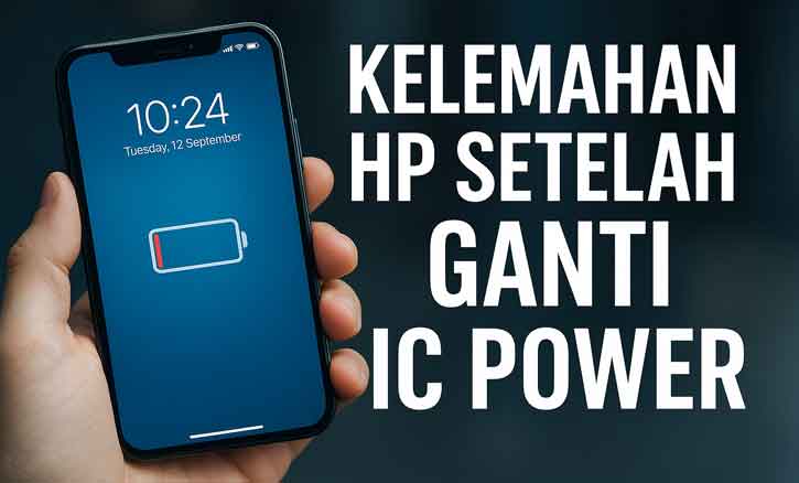 kelemahan hp setelah ganti ic power