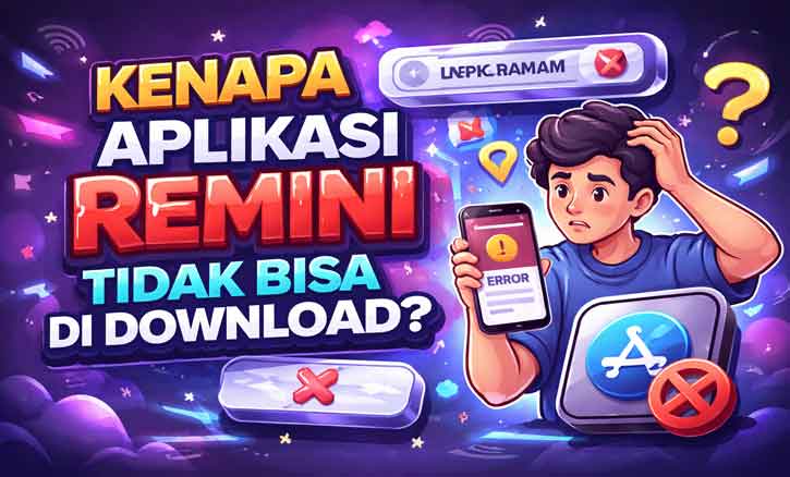 kenapa remini tidak bisa didownload di play store error pending dan gagal download